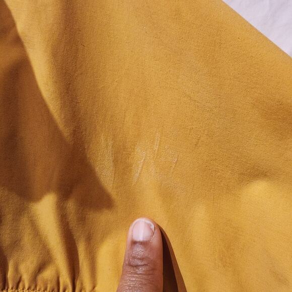 Fjällräven 'Fjallraven' Men's Sz L High Coast Wind Jacket Ochre Yellow Rain Coat - Picture 7 of 13